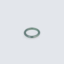 Dark Lake Jadeite Quarter Moon Angular Ring