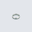 Dark Lake Jadeite Quarter Moon Angular Ring