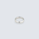 Frosty Moon Jadeite Quarter Moon Angular Ring