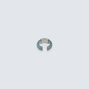 Dark Lake Jadeite Cresent Moon Earcuff
