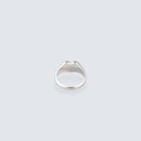 Raven Cyan Jadeite Mini Heart Ring