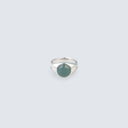 Dark Lake Jadeite Mini Round Ring