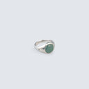 Dark Lake Jadeite Mini Round Ring