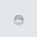 Smokey Ink Jadeite Octagon Ring