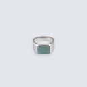 Dark Lake Jadeite Octagon Ring