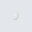 Frosty Moon Jadeite New Moon Band Ring