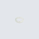 Frosty Moon Jadeite New Moon Band Ring